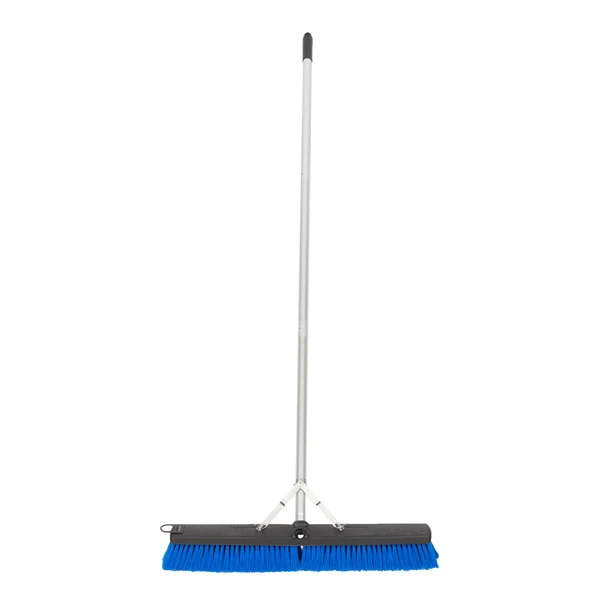 Carlisle 3621962414 Sweep Complete 24" Push Broom With Blue Unflagged Bristles And 60" Handle With Squeegee 5 Carlisle 3621962414 Sweep Complete 24" Push Broom With Blue Unflagged Bristles And 60" Handle With Squeegee - Image 3