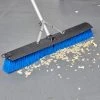 Carlisle 3621962414 Sweep Complete 24" Push Broom With Blue Unflagged Bristles And 60" Handle With Squeegee -Unger Sales 1122815