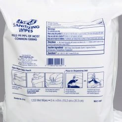 Purell® 9118-02 Hand Sanitizing Wipes, 1200 Count Refill Bag -Unger Sales 1127014