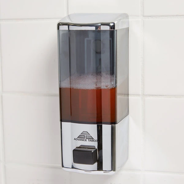 Advance Tabco 7-PS-12-X 20 Oz. Wall Mount Push Button Soap Dispenser 3 Advance Tabco 7-PS-12-X 20 Oz. Wall Mount Push Button Soap Dispenser