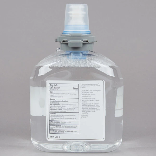 Purell® 5391-02 TFX Advanced Green Certified 1200 ML Foaming Instant Hand Sanitizer - 2/Case 5 Purell® 5391-02 TFX Advanced Green Certified 1200 ML Foaming Instant Hand Sanitizer - 2/Case - Image 3