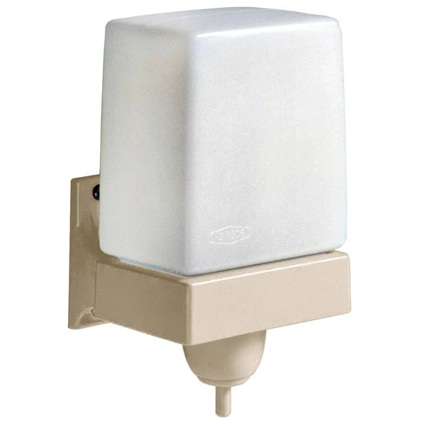Bobrick ClassicSeries B-156 LiquidMate Wall-Mounted 24 Oz. Soap Dispenser With Beige ABS Mounting Bracket 3 Bobrick ClassicSeries B-156 LiquidMate Wall-Mounted 24 Oz. Soap Dispenser With Beige ABS Mounting Bracket