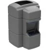Commercial Zone 758903 Islander Waste 'N Wipe 40 Gallon Gray Rectangular Open Top Waste Container With Paper Towel Dispenser, Squeegee, And Windshield Wash Station -Unger Sales 1383124