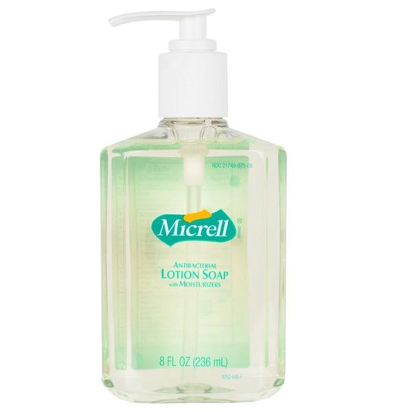 Micrell® 9752-12 8 Oz. Floral Antibacterial Lotion Hand Soap With PCMX And Pump - 12/Case 4 Micrell® 9752-12 8 Oz. Floral Antibacterial Lotion Hand Soap With PCMX And Pump - 12/Case - Image 2