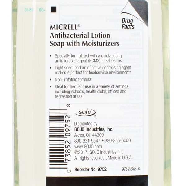 Micrell® 9752-12 8 Oz. Floral Antibacterial Lotion Hand Soap With PCMX And Pump - 12/Case 6 Micrell® 9752-12 8 Oz. Floral Antibacterial Lotion Hand Soap With PCMX And Pump - 12/Case - Image 4
