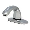 Rubbermaid 1782742 Milano Chrome Single Hole Deck Mounted Hands-Free Sensor Faucet With 3 3/4" Spout, Mixing Valve, And Supply Hoses -Unger Sales 1536548