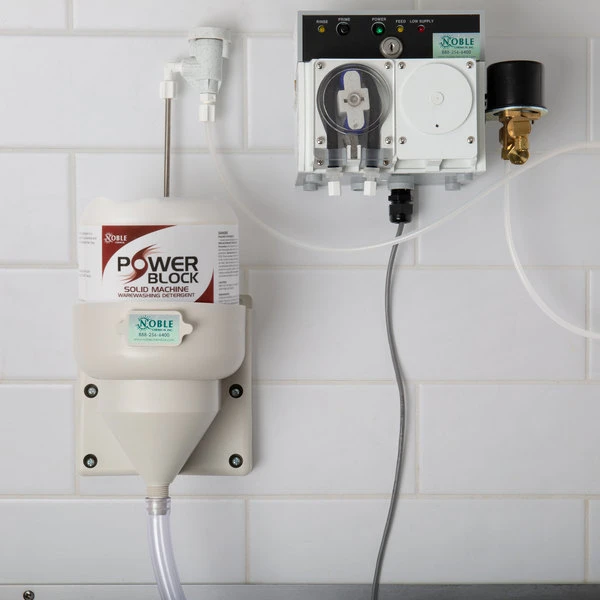 Noble Chemical 8 Lb. / 128 Oz. Power Block Solid Dish Machine Detergent - 4/Case 5 Noble Chemical 8 Lb. / 128 Oz. Power Block Solid Dish Machine Detergent - 4/Case - Image 3