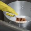 Carlisle 40541EC25 Sparta Spectrum 8" Tan General Clean Up / Pot Scrub Brush -Unger Sales 1766773