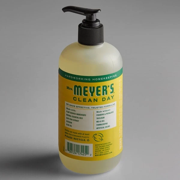 Mrs. Meyer's® Mrs. Meyer's Clean Day 651378 12.5 Oz. Honeysuckle Scented Hand Soap With Pump - 6/Case 5 Mrs. Meyer's® Mrs. Meyer's Clean Day 651378 12.5 Oz. Honeysuckle Scented Hand Soap With Pump - 6/Case - Image 3