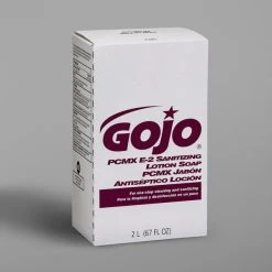 GOJO® 2281-04 NXT E2 2000 ML Fragrance Free Sanitizing Lotion Hand Soap Refill With PCMX - 4/Case