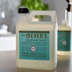 Mrs. Meyer's® Mrs. Meyer's Clean Day 651349 33 Oz. Basil Scented Hand Soap Refill - 6/Case