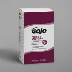 GOJO® 7281-04 TDX E2 2000 ML Dye And Fragrance Free Sanitizing Lotion Hand Soap Refill With PCMX - 4/Case