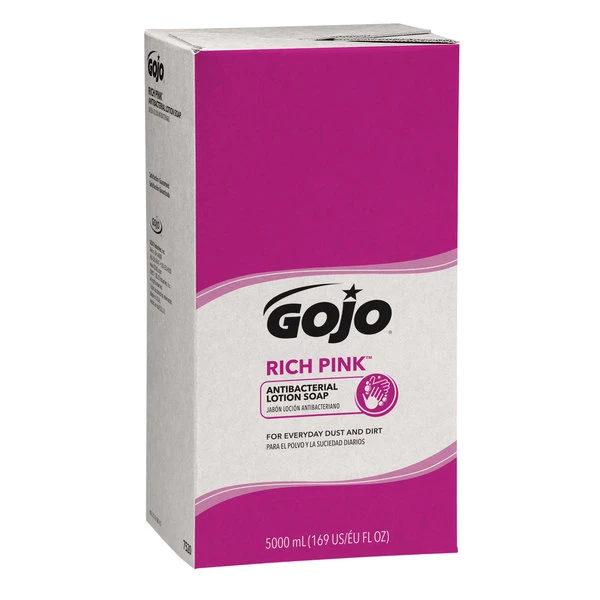 GOJO® 7520-02 TDX 5000 ML Rich Pink Antibacterial Lotion Soap - 2/Case 3 GOJO® 7520-02 TDX 5000 ML Rich Pink Antibacterial Lotion Soap - 2/Case
