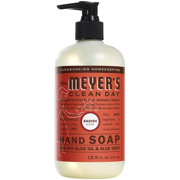 Mrs. Meyer's® Mrs. Meyer's Clean Day 686915 12.5 Oz. Radish Scented Hand Soap With Pump - 6/Case 3 Mrs. Meyer's® Mrs. Meyer's Clean Day 686915 12.5 Oz. Radish Scented Hand Soap With Pump - 6/Case