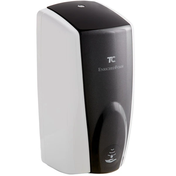 Rubbermaid FG750138 Autofoam 1100 ML White / Black Pearl Automatic Hands-Free Soap Dispenser 4 Rubbermaid FG750138 Autofoam 1100 ML White / Black Pearl Automatic Hands-Free Soap Dispenser - Image 2