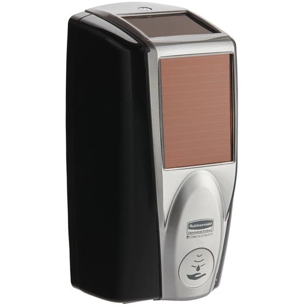 Rubbermaid 1980827 Lumecel™ 1100 ML Black / Grey Pearl Automatic Hands Free Soap Dispenser 4 Rubbermaid 1980827 Lumecel™ 1100 ML Black / Grey Pearl Automatic Hands Free Soap Dispenser - Image 2