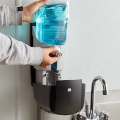 Rubbermaid FG750127 Autofoam 1100 ML Black / Black Pearl Automatic Hands-Free Soap Dispenser -Unger Sales 1931216