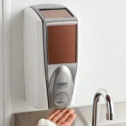 Rubbermaid 1980828 Lumecelâ„¢ 1100 ML White / Grey Pearl Automatic Hands Free Soap Dispenser