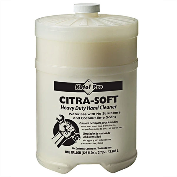 Kutol Pro 2307 Citra-Soft Coconut-Lime Scented Heavy-Duty Waterless Hand Cleaner Flat Top 1 Gallon Container 3 Kutol Pro 2307 Citra-Soft Coconut-Lime Scented Heavy-Duty Waterless Hand Cleaner Flat Top 1 Gallon Container