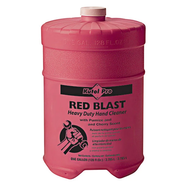 Kutol Pro 7707 Red Blast Cherry Scented Heavy-Duty Hand Cleaner With Pumice Flat Top 1 Gallon Container 3 Kutol Pro 7707 Red Blast Cherry Scented Heavy-Duty Hand Cleaner With Pumice Flat Top 1 Gallon Container