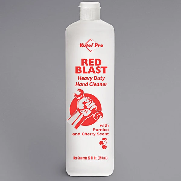 Kutol Pro 7784 Red Blast Cherry Scented Heavy-Duty Hand Cleaner With Pumice 22 Oz. Squeeze Bottle 3 Kutol Pro 7784 Red Blast Cherry Scented Heavy-Duty Hand Cleaner With Pumice 22 Oz. Squeeze Bottle