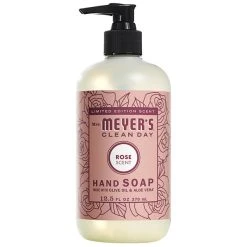 Mrs. Meyer's® Mrs. Meyer's Clean Day 316561 12.5 Oz. Rose Scented Hand Soap With Pump - 6/Case