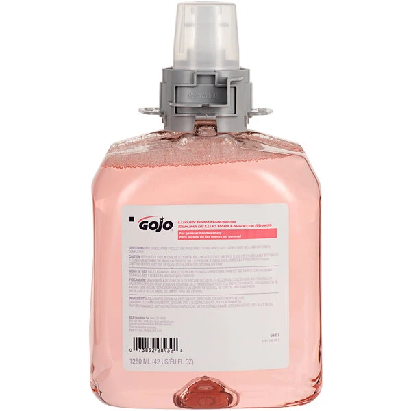 GOJO® 5161-04 FMX Luxury 1250 ML Cranberry Foaming Hand Soap - 4/Case 4 GOJO® 5161-04 FMX Luxury 1250 ML Cranberry Foaming Hand Soap - 4/Case - Image 2