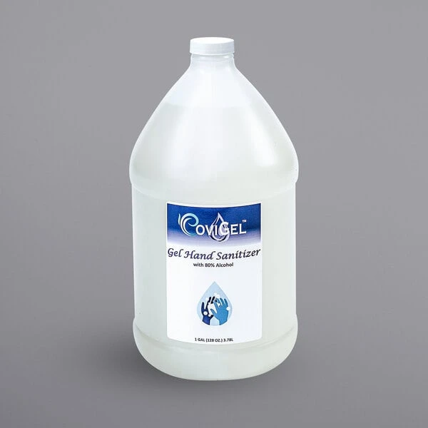 Covi Clean 80056 CoviGel 1 Gallon Jug Gel Hand Sanitizer With Pump - 4/Case 3 Covi Clean 80056 CoviGel 1 Gallon Jug Gel Hand Sanitizer With Pump - 4/Case