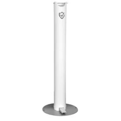 Controltek USA Controltek 565190 Shield 39 5/16" Pedal Activated Aluminum Hand Sanitizer Dispenser