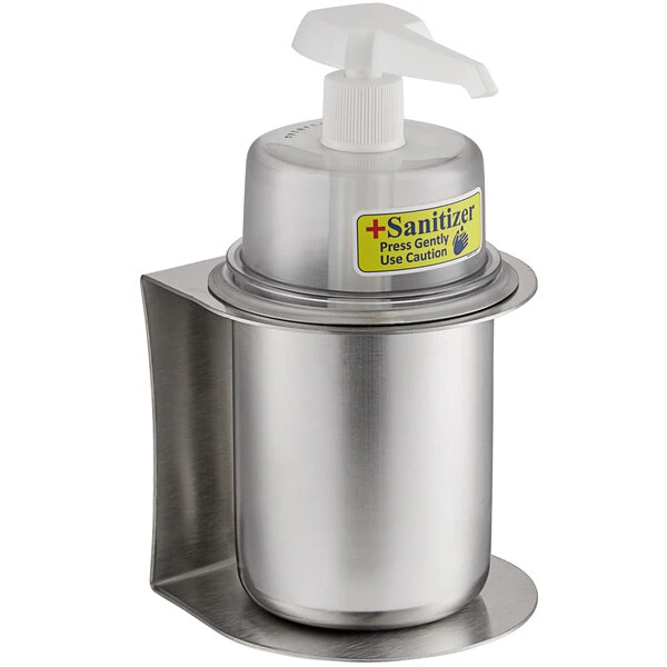 Steril-Sil CHS-1-DCHP 30 Oz. Stainless Steel Refillable Hand Soap / Sanitizer Dispenser 4 Steril-Sil CHS-1-DCHP 30 Oz. Stainless Steel Refillable Hand Soap / Sanitizer Dispenser - Image 2