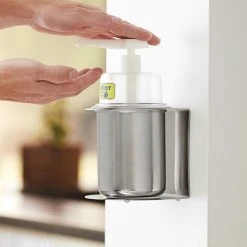 Steril-Sil CHS-1-DCHP 30 Oz. Stainless Steel Refillable Hand Soap / Sanitizer Dispenser 11 Steril-Sil CHS-1-DCHP 30 Oz. Stainless Steel Refillable Hand Soap / Sanitizer Dispenser -Unger Sales 2081208