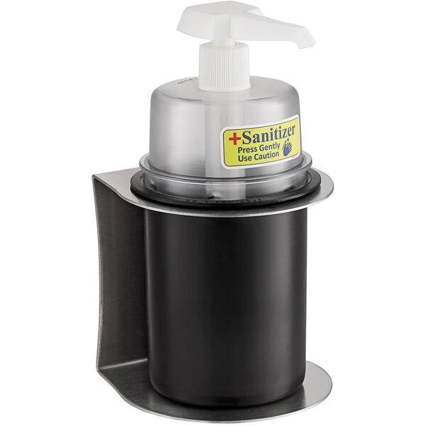 Steril-Sil CHS-1-PCBLACK-DCHP 30 Oz. Black Refillable Hand Soap / Sanitizer Dispenser 4 Steril-Sil CHS-1-PCBLACK-DCHP 30 Oz. Black Refillable Hand Soap / Sanitizer Dispenser - Image 2