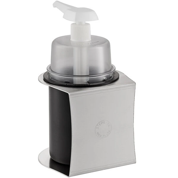 Steril-Sil CHS-1-PCBLACK-DCHP 30 Oz. Black Refillable Hand Soap / Sanitizer Dispenser 5 Steril-Sil CHS-1-PCBLACK-DCHP 30 Oz. Black Refillable Hand Soap / Sanitizer Dispenser - Image 3