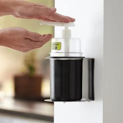 Steril-Sil CHS-1-PCBLACK-DCHP 30 Oz. Black Refillable Hand Soap / Sanitizer Dispenser 11 Steril-Sil CHS-1-PCBLACK-DCHP 30 Oz. Black Refillable Hand Soap / Sanitizer Dispenser -Unger Sales 2081658