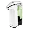 Simplehuman ST1018 8 Oz. White Plastic Soap / Sanitizer Dispenser With Touchless Sensor Pump