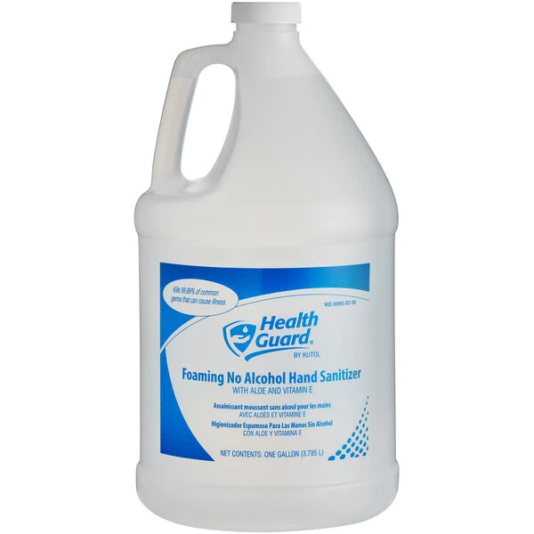 Kutol 68209 Health Guard Pour Top Gallon Foaming Light Linen No Alcohol Instant Hand Sanitizer 4 Kutol 68209 Health Guard Pour Top Gallon Foaming Light Linen No Alcohol Instant Hand Sanitizer - Image 2