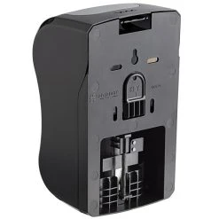 San Jamar SF970BKSS Summit Rely Black Manual Foam Hand Soap And Sanitizer Dispenser - 5 3/16" X 4" X 8 7/8" -Unger Sales 2123229