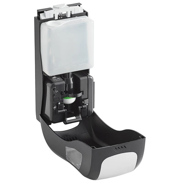 San Jamar SH970BKSS Summit Rely Black Hybrid Automatic Hand Soap, Sanitizer, And Lotion Dispenser - 5 1/2" X 4" X 12" 7 San Jamar SH970BKSS Summit Rely Black Hybrid Automatic Hand Soap, Sanitizer, And Lotion Dispenser - 5 1/2" X 4" X 12" - Image 5
