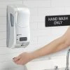 San Jamar SHF970SS Summit Rely Silver Hybrid Automatic Foam Hand Soap And Sanitizer Dispenser - 5 1/2" X 4" X 12" -Unger Sales 2140359