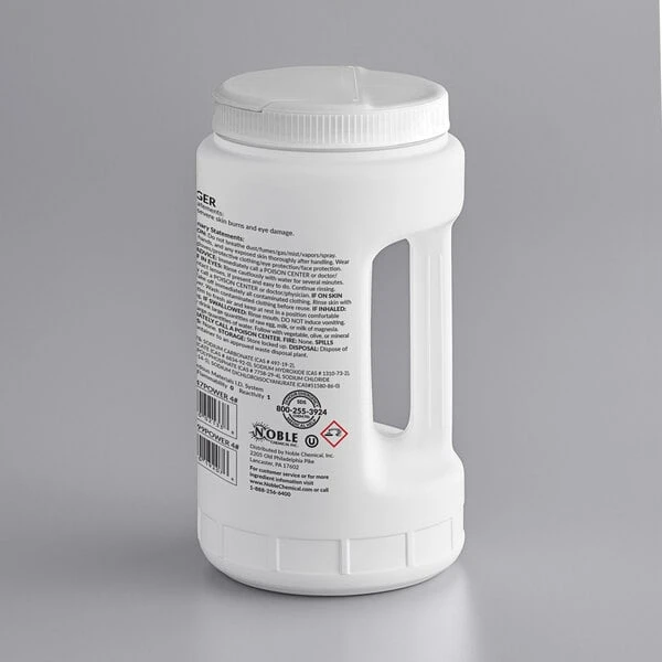 Noble Chemical 4 Lb. / 64 Oz. Power Machine Dishwasher Lb. / Laundry Detergent - 6/Case 5 Noble Chemical 4 Lb. / 64 Oz. Power Machine Dishwasher Lb. / Laundry Detergent - 6/Case - Image 3