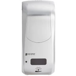 San Jamar SHF970SS Summit Rely Silver Hybrid Automatic Foam Hand Soap And Sanitizer Dispenser - 5 1/2" X 4" X 12" -Unger Sales 2152758
