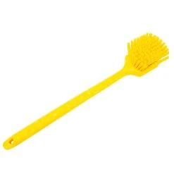 Carlisle 4051EC04 Sparta 20" Yellow Floating Utility / Pot Scrub Brush