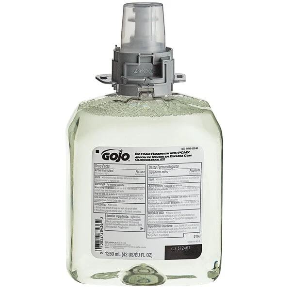GOJO® 5169-04 FMX-12 E2 1250 ML Fragrance Free Foaming Hand Soap With PCMX - 4/Case 5 GOJO® 5169-04 FMX-12 E2 1250 ML Fragrance Free Foaming Hand Soap With PCMX - 4/Case - Image 3