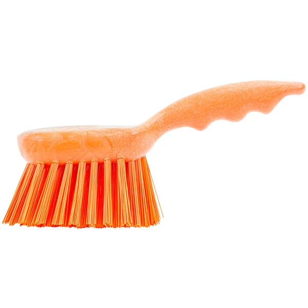 Carlisle 40541EC24 Sparta Spectrum 8" Orange General Clean Up / Pot Scrub Brush 4 Carlisle 40541EC24 Sparta Spectrum 8" Orange General Clean Up / Pot Scrub Brush - Image 2