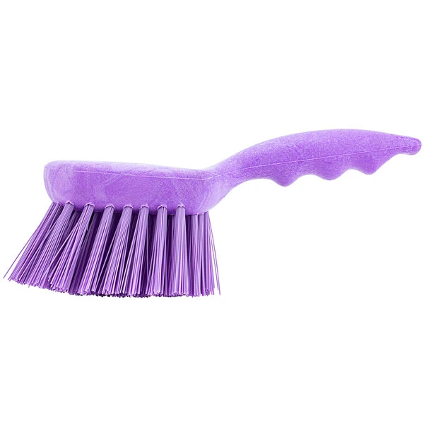 Carlisle 40541EC68 Sparta Spectrum 8" Purple General Clean Up / Pot Scrub Brush 4 Carlisle 40541EC68 Sparta Spectrum 8" Purple General Clean Up / Pot Scrub Brush - Image 2
