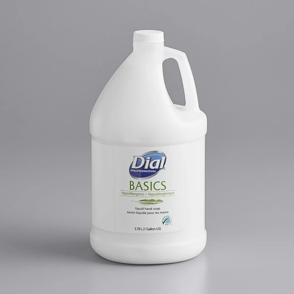 Dial® Dial DIA06047 Basics Hypoallergenic 1 Gallon Liquid Hand Soap Refill - 4/Case 4 Dial® Dial DIA06047 Basics Hypoallergenic 1 Gallon Liquid Hand Soap Refill - 4/Case - Image 2