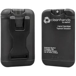Cleanint, LLC Cleanint Cleanhands CH02RET-BLK Black Clip-On Hand Sanitizer Dispenser - 2/Pack