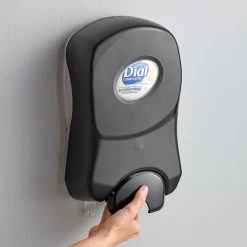 Dial® Dial DIA20075 1700 1.7 Liter Smoke Universal Manual Foaming Hand Soap / Hand Sanitizer Dispenser