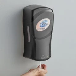 Dial® Dial DIA16626 FIT Universal Touch-Free 1 Liter Slate Hand Soap / Hand Sanitizer Dispenser