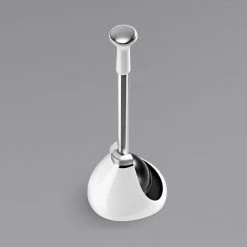 Simplehuman BT1085 White Toilet Plunger With Dome Shaped Cover